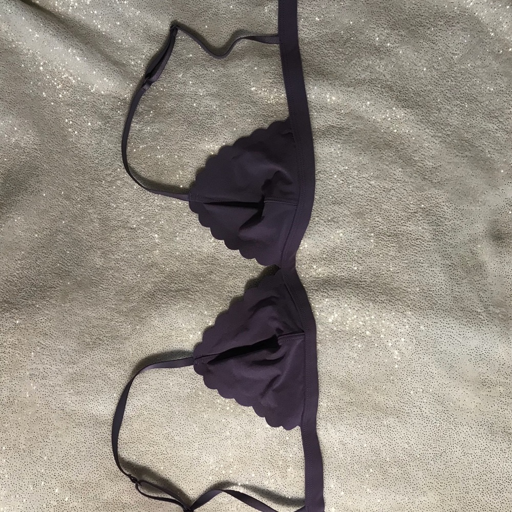 Purple Victoria secret scalloped bralette